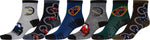 Calcetines deportivos con estampado divertido para niño de Sakkas (paquete de 6)
