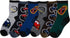 Calcetines deportivos con estampado divertido para niño de Sakkas (paquete de 6)