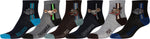 Calcetines deportivos con estampado divertido para niño de Sakkas (paquete de 6)
