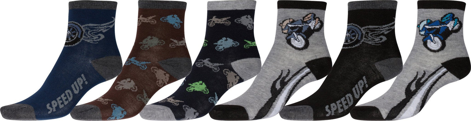 Calcetines deportivos con estampado divertido para niño de Sakkas (paquete de 6)