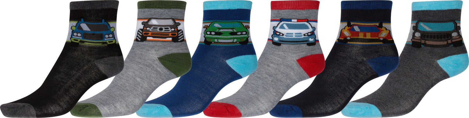 Calcetines deportivos con estampado divertido para niño de Sakkas (paquete de 6)