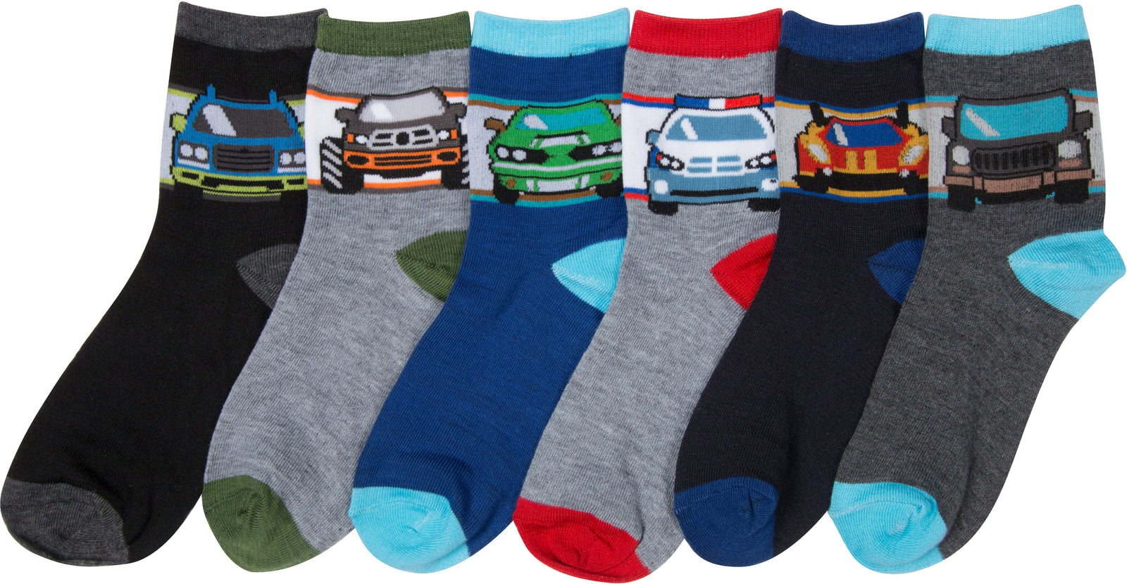 Calcetines deportivos con estampado divertido para niño de Sakkas (paquete de 6)