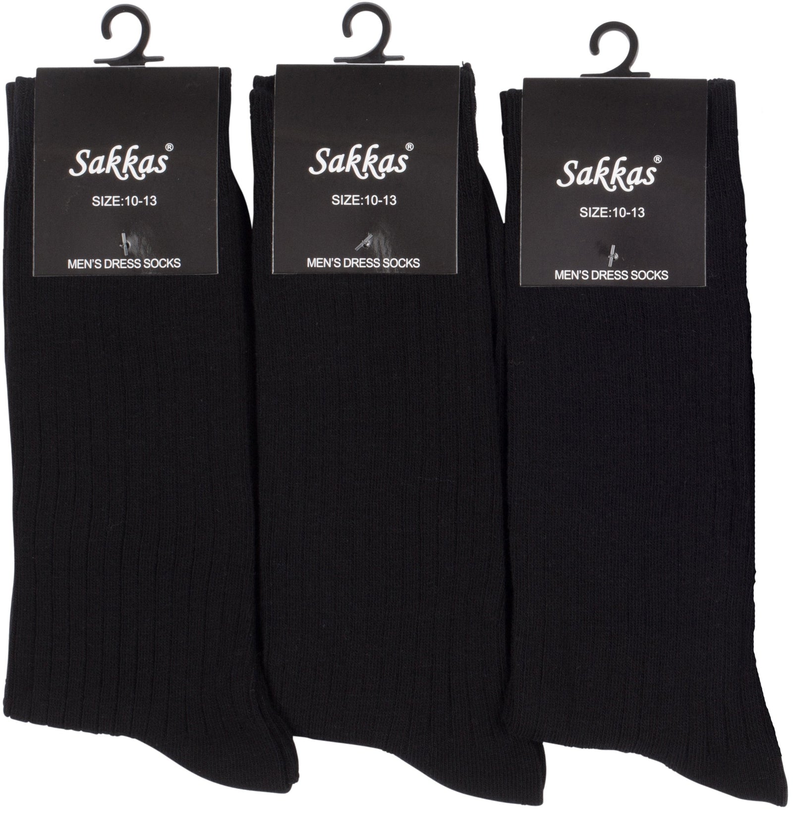 Calcetines de vestir Sakkas de mezcla de algodón para hombre, con estampado y canalé, paquete económico de 6