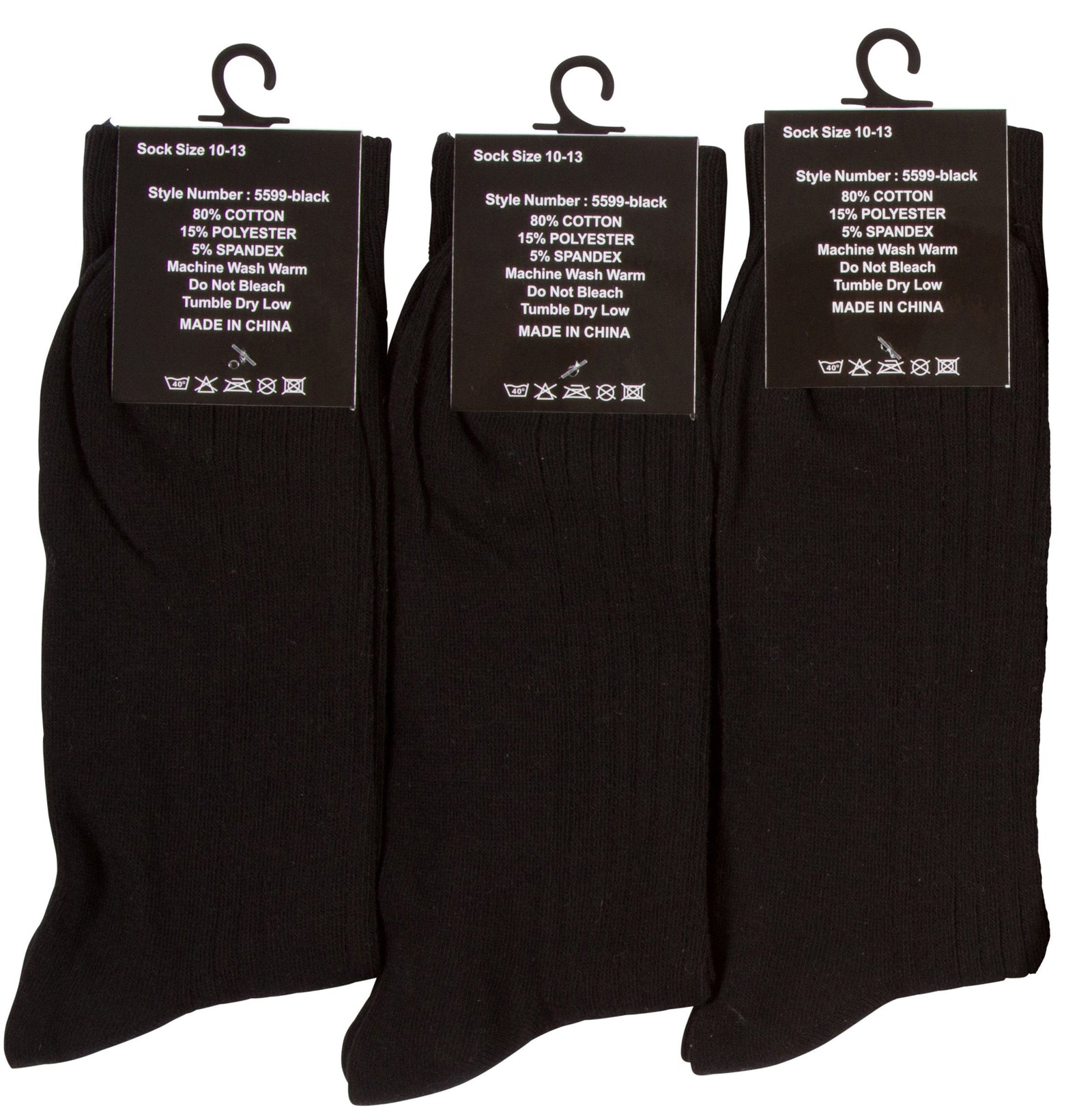 Calcetines de vestir Sakkas de mezcla de algodón para hombre, con estampado y canalé, paquete económico de 6