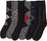 Calcetines de vestir Sakkas de mezcla de algodón para hombre, con estampado y canalé, paquete económico de 6