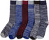 Calcetines de vestir Sakkas de corte alto con estampado colorido para hombre (paquete de 6)