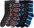 Calcetines de vestir Sakkas de corte alto con estampado colorido para hombre (paquete de 6)