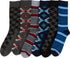 Calcetines de vestir Sakkas de corte alto con estampado colorido para hombre (paquete de 6)