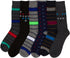Calcetines de vestir Sakkas de corte alto con estampado colorido para hombre (paquete de 6)