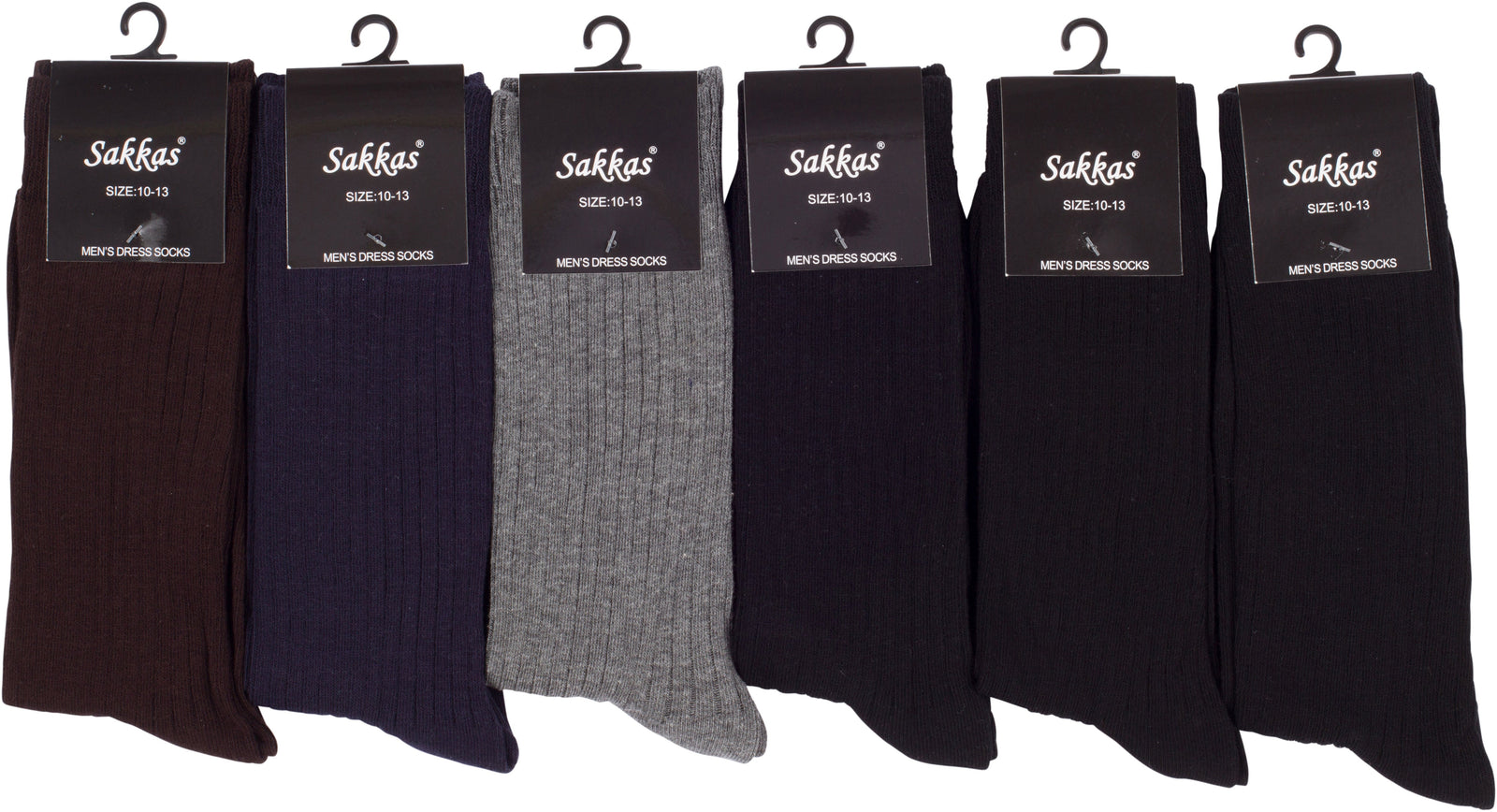 Calcetines de vestir acanalados de mezcla de algodón para hombre de Sakkas