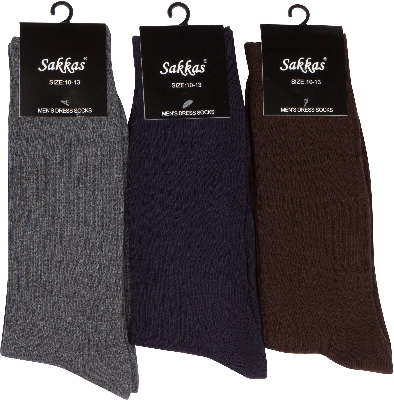 Calcetines de vestir acanalados de mezcla de algodón para hombre de Sakkas
