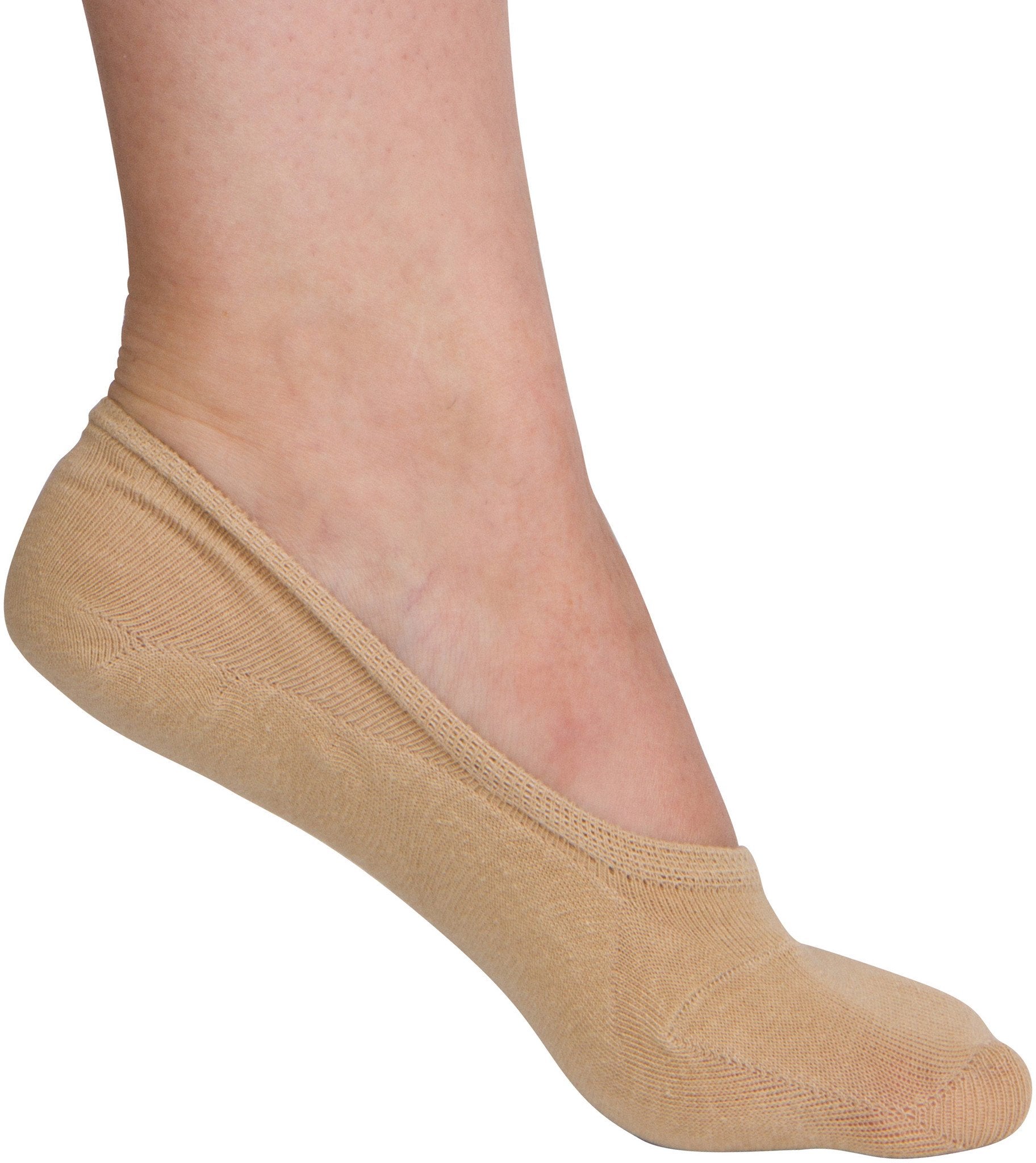 Calcetines invisibles Sakkas Footsies para mujer, con forro sólido, paquete de 4