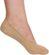 Calcetines invisibles Sakkas Footsies para mujer, con forro sólido, paquete de 4