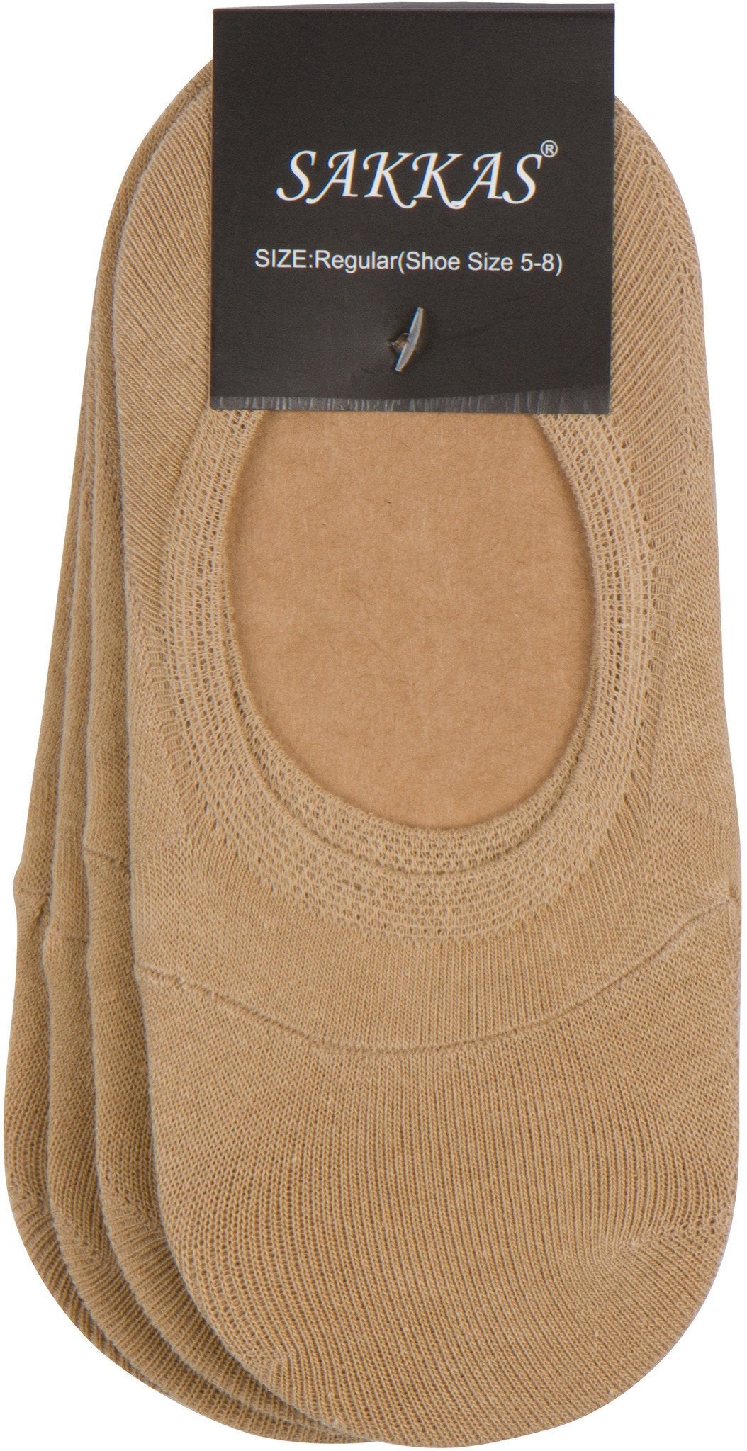 Calcetines invisibles Sakkas Footsies para mujer, con forro sólido, paquete de 4