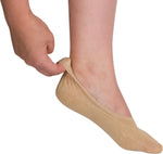 Calcetines invisibles Sakkas Footsies para mujer, con forro sólido, paquete de 4