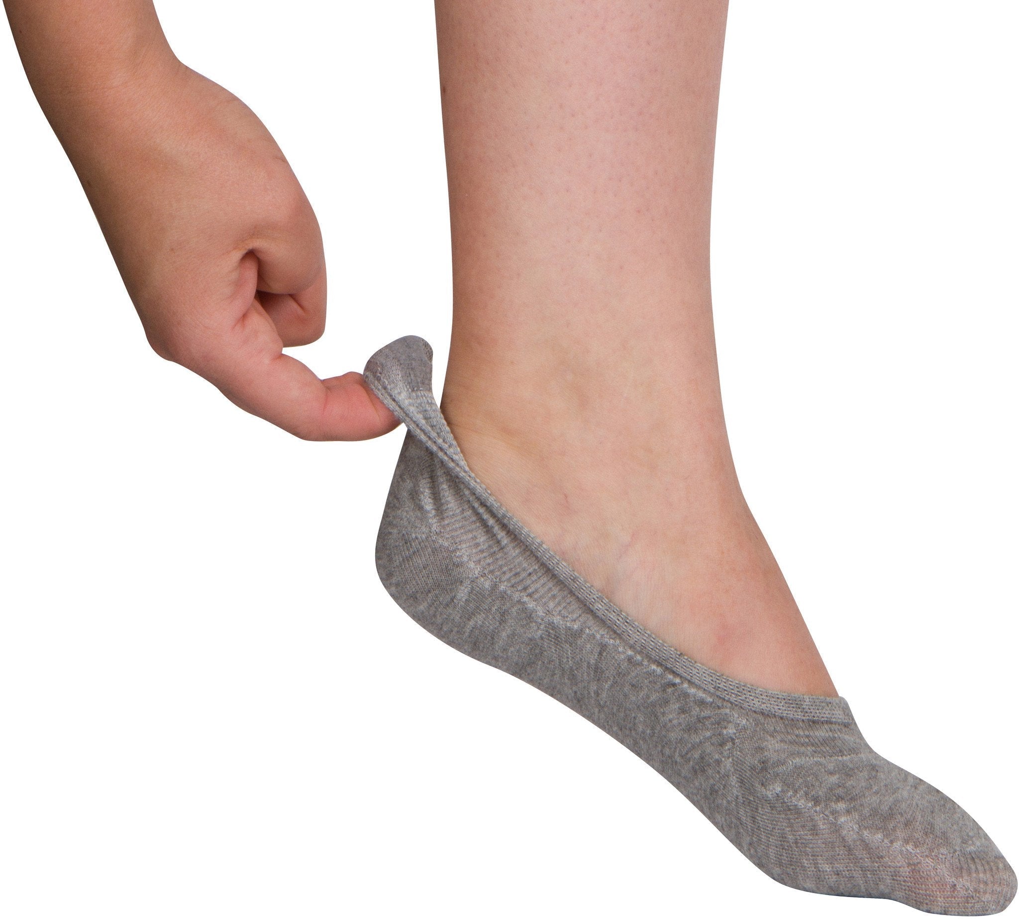 Calcetines invisibles Sakkas Footsies para mujer, con forro sólido, paquete de 4