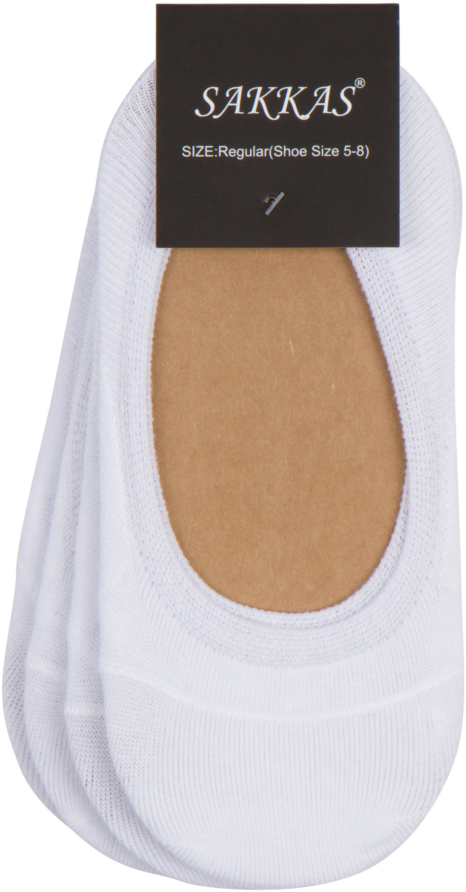 Calcetines invisibles Sakkas Footsies para mujer, con forro sólido, paquete de 4