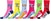 Sakkas Women's Fun Colorful Design Poly Blend Crew Socks Assorted 6-Pack