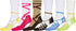 Sakkas Women's Fun Colorful Design Poly Blend Crew Socks Assorted 6-Pack