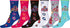 Sakkas Women's Fun Colorful Design Poly Blend Crew Socks Assorted 6-Pack