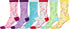 Sakkas Women's Fun Colorful Design Poly Blend Crew Socks Assorted 6-Pack