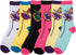 Sakkas Women's Fun Colorful Design Poly Blend Crew Socks Assorted 6-Pack