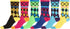 Sakkas Women's Fun Colorful Design Poly Blend Crew Socks Assorted 6-Pack