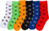 Sakkas Girl's Creative Fun Cotton Blend Crew Socks Assorted Color 6-Pack