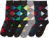 Calcetines de vestir con estampado clásico Sakkas para hombre (paquete de 6)