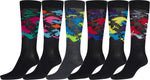 Calcetines de vestir con estampado clásico Sakkas para hombre (paquete de 6)