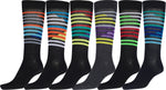 Calcetines de vestir con estampado clásico Sakkas para hombre (paquete de 6)