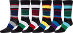 Calcetines de vestir con estampado clásico Sakkas para hombre (paquete de 6)