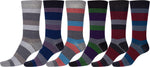 Calcetines de vestir con estampado clásico Sakkas para hombre (paquete de 6)