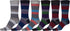 Calcetines de vestir con estampado clásico Sakkas para hombre (paquete de 6)