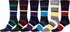 Calcetines de vestir con estampado clásico Sakkas para hombre (paquete de 6)