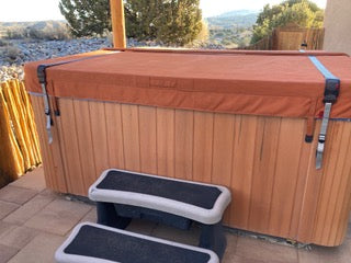 Kit de 2 correas cortavientos con hebilla ACW de 3 m para bañera de hidromasaje, seguro ACW Loc para spa, amarre para huracanes | TAN