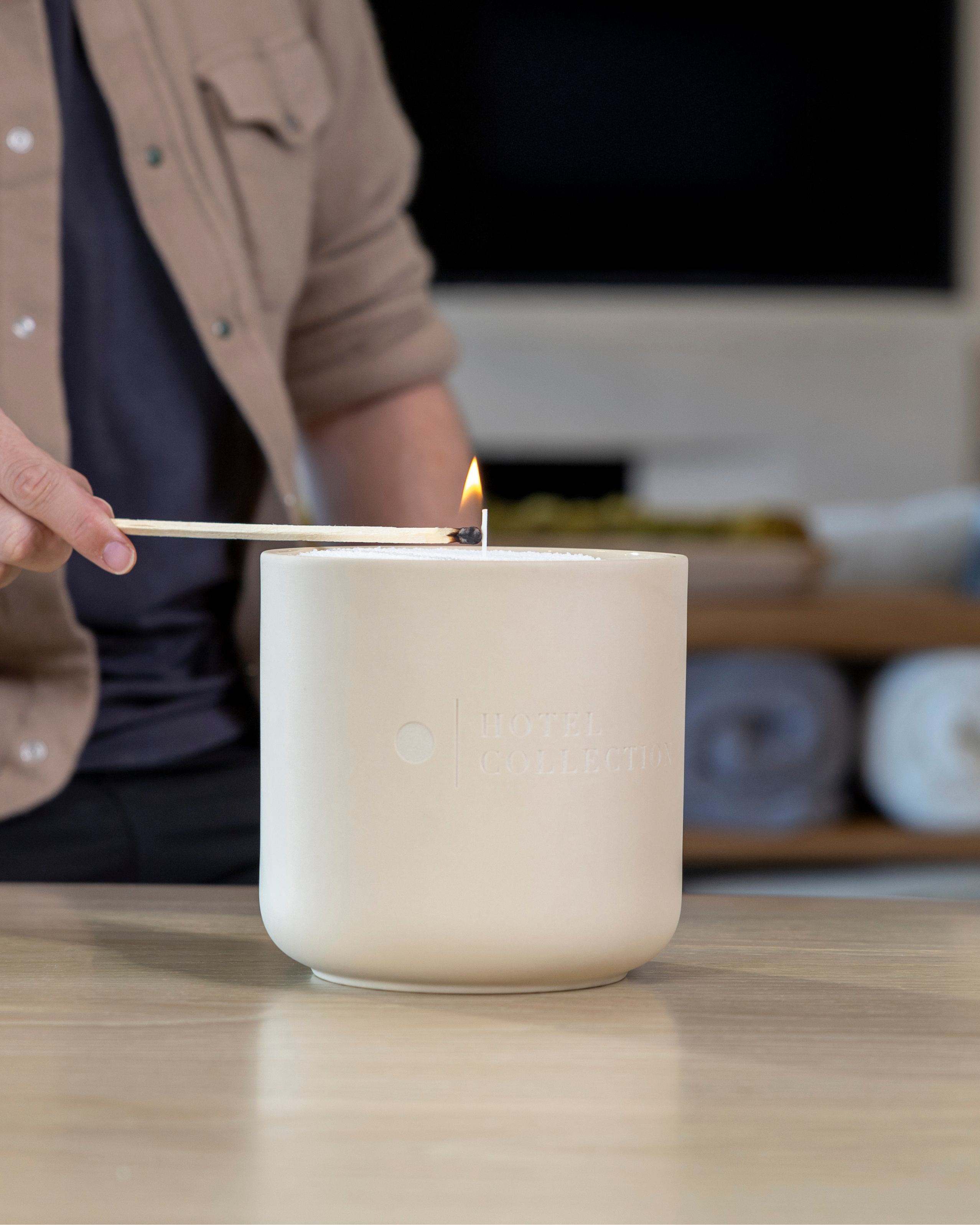 Petite Candle Ceramic Sand Wax Set