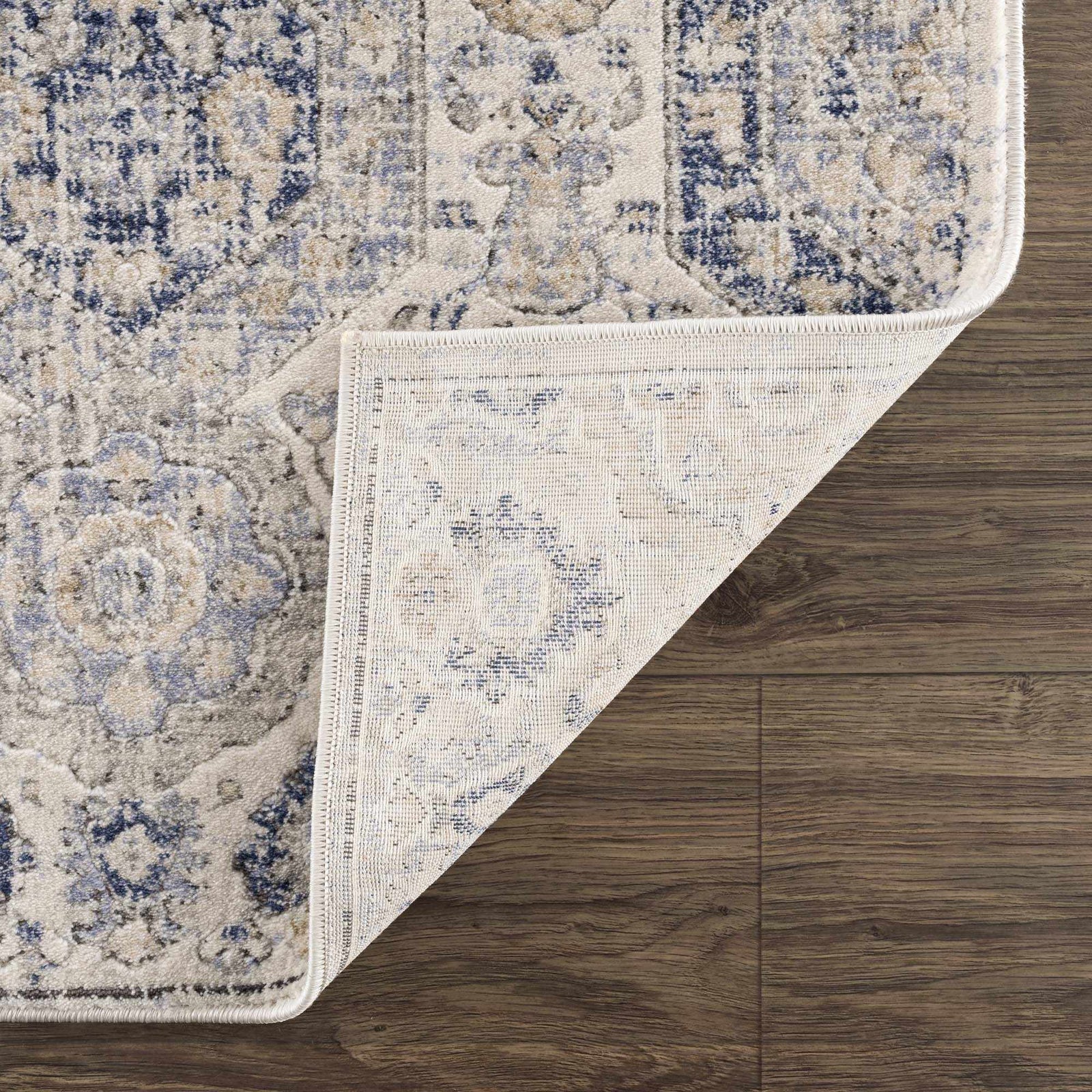 Alfombra Parkerfield en tonos crema y azul