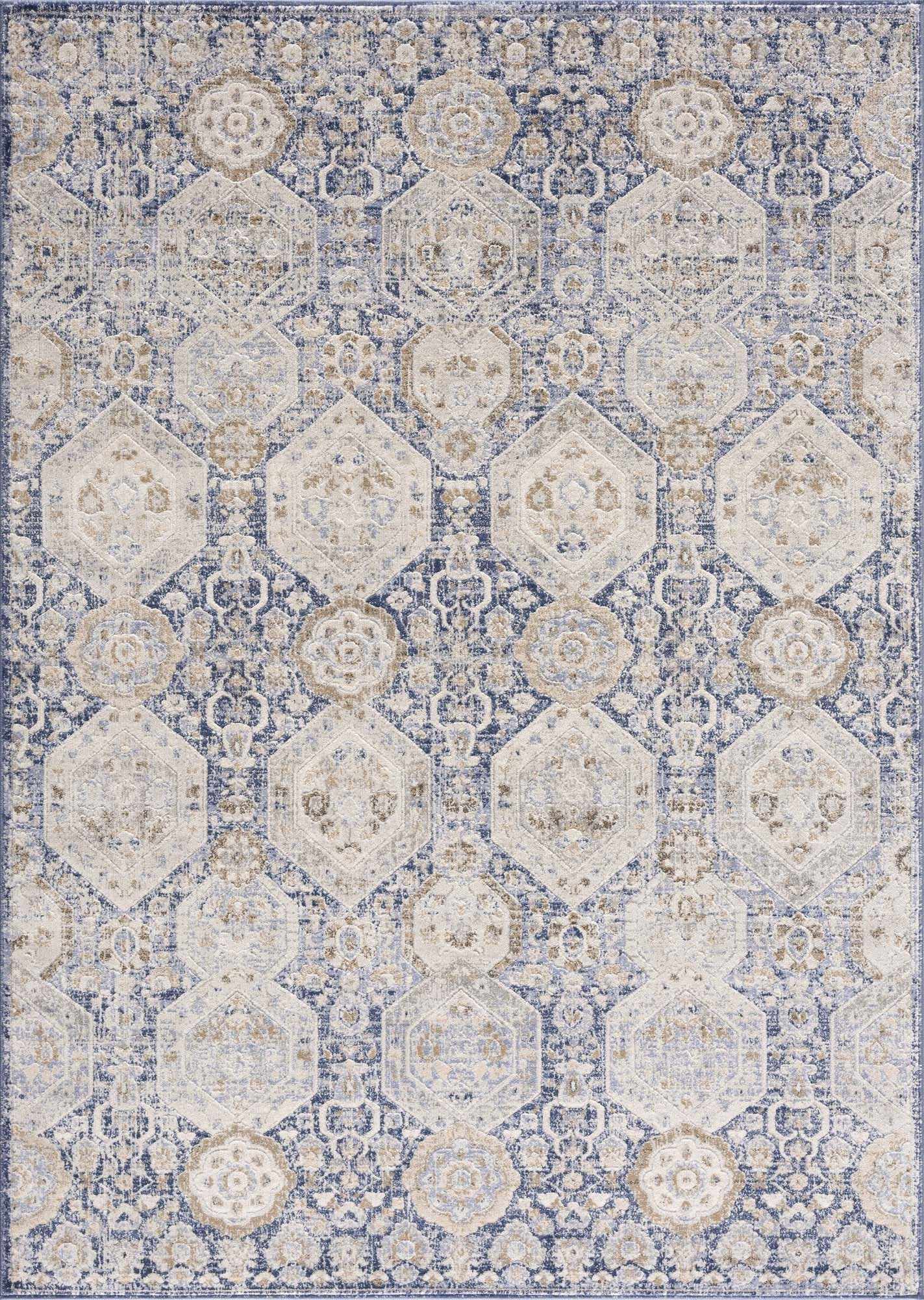 Alfombra Parkerfield de color azul