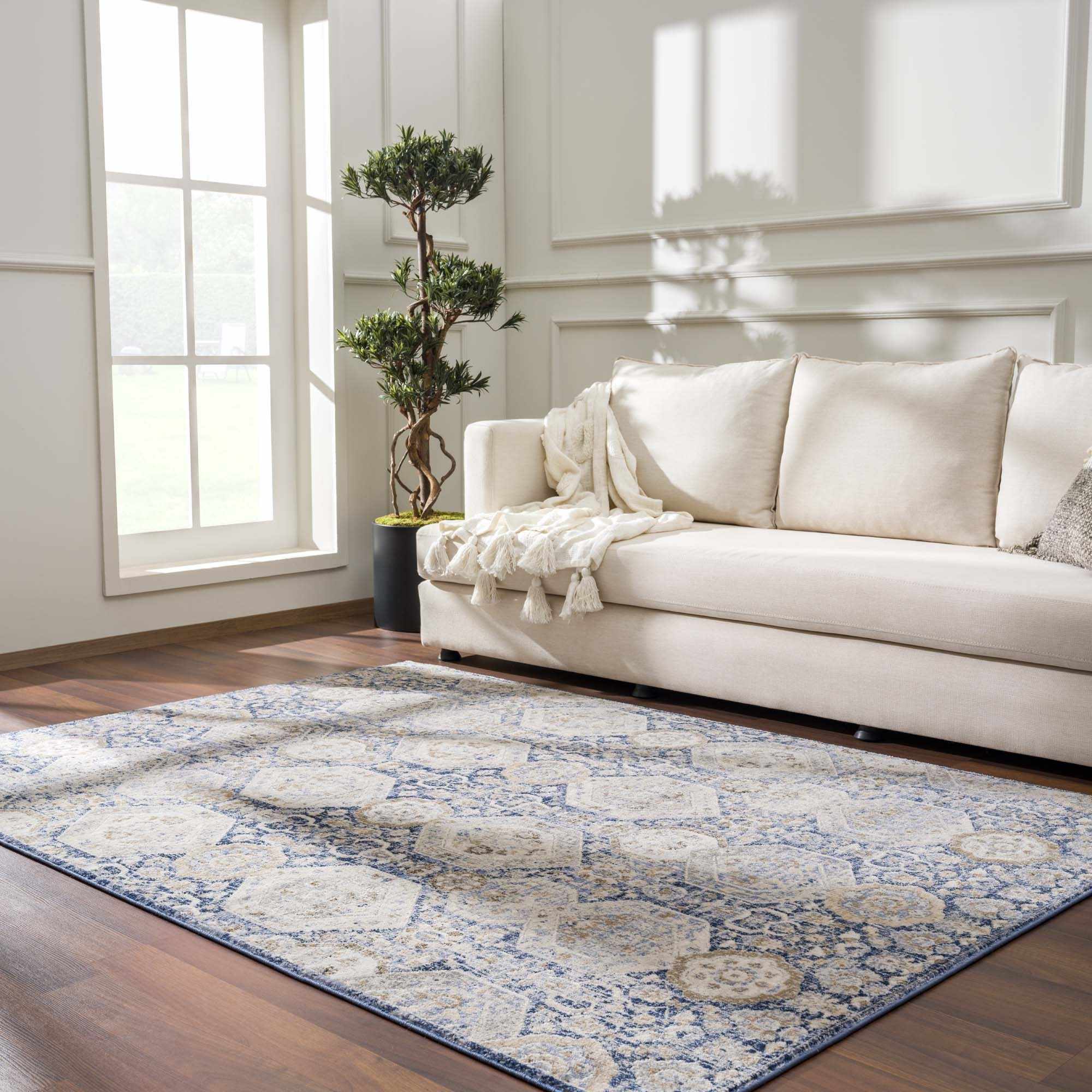 Alfombra Parkerfield de color azul