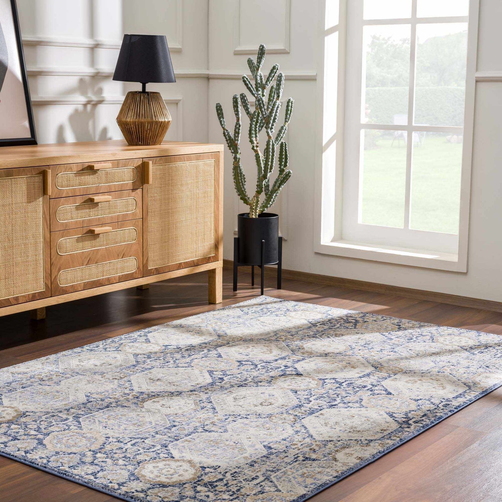 Alfombra Parkerfield de color azul