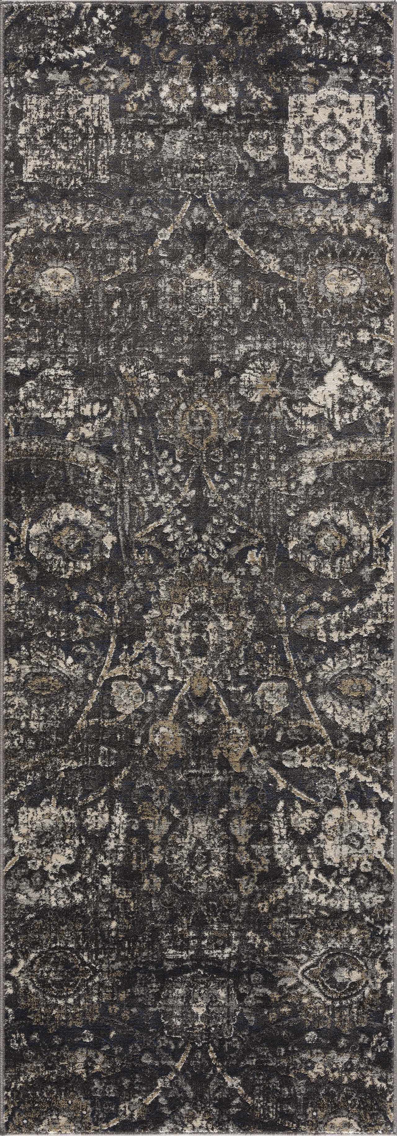 Alfombra estilo georgiano en color carbón
