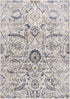 Alfombra Oushak azul y beige georgiana