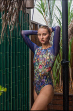 Snake Swimsuit With Sleeves