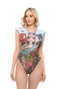 Mermaids One-piece Sleeveless Swimsuit with Hood & Lace