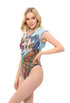 Mermaids One-piece Sleeveless Swimsuit with Hood & Lace