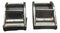 Hebilla de leva de acero inoxidable de 1 pulgada (paquete de 2) | 1CBSS