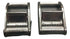 Hebilla de leva de acero inoxidable de 1 pulgada (paquete de 2) | 1CBSS
