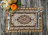DaDa Bedding Set of 4-6 Pieces Royal Persian Style Rug Golden Brown Floral Tapestry Placemats 13” x 19” (18119)