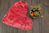 DaDa Bedding Luxury Romantic Valentine Heart Shaped Red Throw Pillow - 16” x 14”
